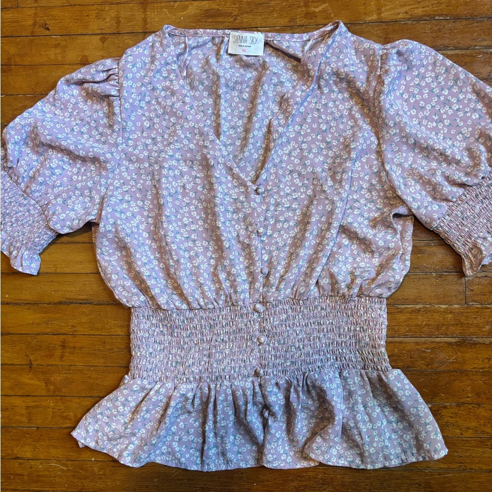 Sienna Sky Pink Floral Blouse